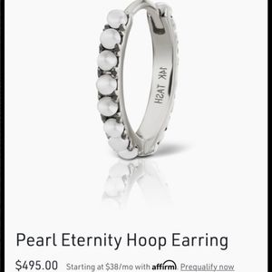 Maria Tash Pearl Eternity Hoop Earring